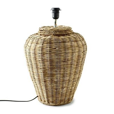 Rivièra Maison Tafellamp 'Grand Lobby' Rotan, 39cm (excl. kap)