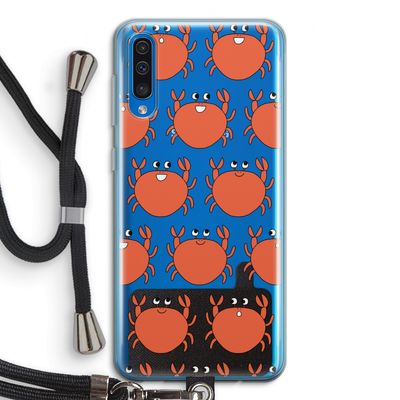 Krab: Samsung Galaxy A50 Transparant Hoesje met koord