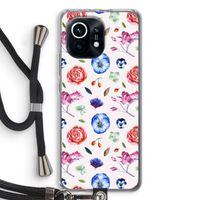 Bloemetjes: Xiaomi Mi 11 Transparant Hoesje met koord