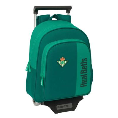 Schoolrugzak met Wielen Real Betis Balompié Groen 28 x 34 x 10 cm