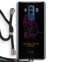 Praying For My Haters: Huawei Mate 10 Pro Transparant Hoesje met koord