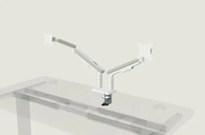 Desktronic Monitorarm Wit / Dubbel