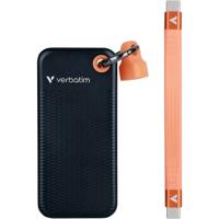 Verbatim Pocket 1 TB Externe SSD harde schijf USB-C 3.2 Gen 2 Zwart, Oranje 32193