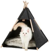 Trixie Kattenmand tipi vilt antraciet - thumbnail