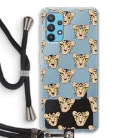 Tijger: Samsung Galaxy A32 4G Transparant Hoesje met koord