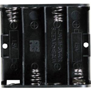 Takachi SN34S Batterijhouder 4 AA (penlite) Drukknopaansluiting (l x b x h) 61.9 x 57.2 x 15 mm