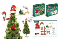 Ronddraaiende Kerstboom Piek Kerstmuts - thumbnail