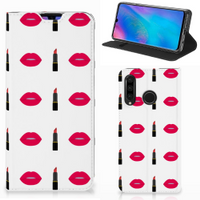 Huawei P30 Lite New Edition Hoesje met Magneet Lipstick Kiss