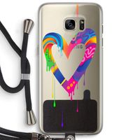 Melts My Heart: Samsung Galaxy S7 Edge Transparant Hoesje met koord