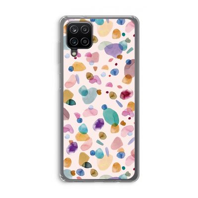 Terrazzo Memphis Pink: Samsung Galaxy A12 Transparant Hoesje