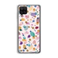 Terrazzo Memphis Pink: Samsung Galaxy A12 Transparant Hoesje