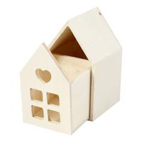 Creativ Company Houten huis met lade, 10,8cm