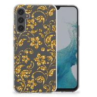 Samsung Galaxy A34 | TPU Case | Gouden Bloemen