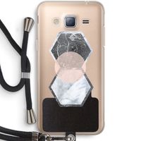Creatieve toets: Samsung Galaxy J3 (2016) Transparant Hoesje met koord