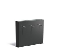 Vijvermuur aluminium vrijstaand 120x25x100cm.