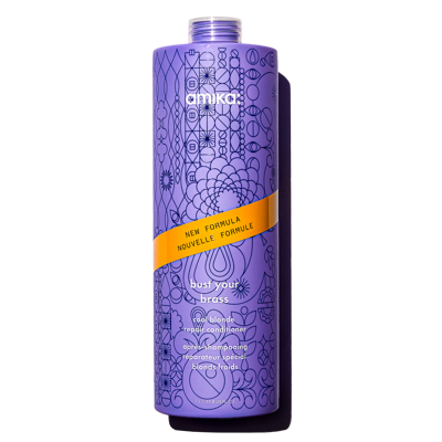 amika bust your brass cool blonde bond repair conditioner 1000ml