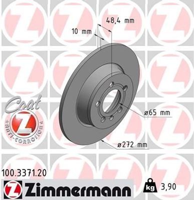 Remschijf Coat Z 100337120