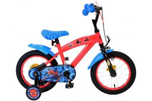 Spiderman Marvel spider-man kinderfiets - jongens - 14 inch - rood/blauw
