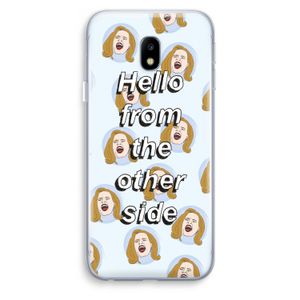 Hello: Samsung Galaxy J3 (2017) Transparant Hoesje