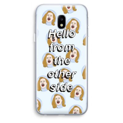 Hello: Samsung Galaxy J3 (2017) Transparant Hoesje