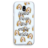 Hello: Samsung Galaxy J3 (2017) Transparant Hoesje