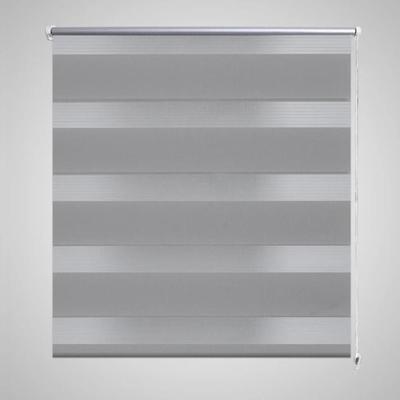 VidaXL Duo rolgordijn 40x100cm grijs