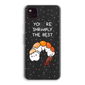 You're Shrimply The Best: Google Pixel 4a 5G Transparant Hoesje