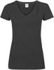 Fruit Of The Loom F271N Ladies´ Valueweight V Neck T - Black - XL