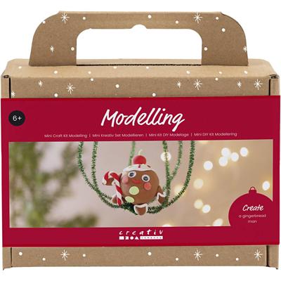 Creativ Company Mini hobbyset boetseren, koekemannetje, diverse kleuren, 1 doos