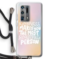 The prettiest: Huawei P40 Pro Plus Transparant Hoesje met koord
