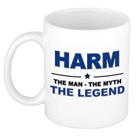 Harm cadeau mok - man myth legend - naam koffiemok - 300 ml - collega - vaderdag