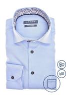 Ledȗb Modern Fit Overhemd lichtblauw, Effen - thumbnail