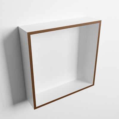 MONDIAZ EASY Nis 29,5x29,5cm in solid surface kleur Rust | Talc. 1 vak geschikt voor in- of opbouw