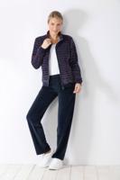 Blauw velours dames huispak van Hajo Blauw velours dames huispak van Hajo