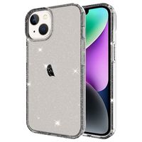 Stylish Glitter Series iPhone 14 TPU Hoesje - Zwart - thumbnail