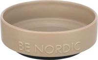 TRIXIE BE NORDIC VOERBAK HOND KERAMIEK / RUBBER TAUPE