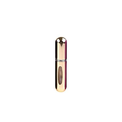 Portable mini aluminium hervulbare parfum fles spray lege cosmetische containers verstuiver capaciteit: 5ml (Bright Gold)