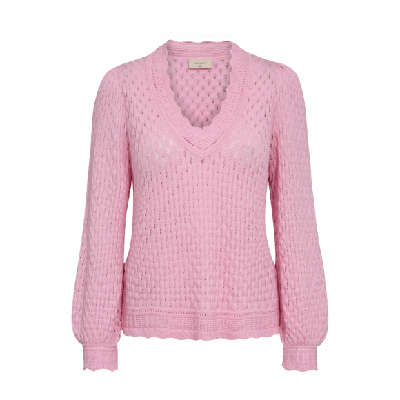 FreeQuent - Roze | Dames | Trui | Roze | XXL | regular | Kamst mode