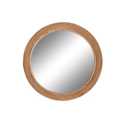 Wandspiegel Home ESPRIT Lichtbruin Natuurlijk Stads 72 x 7 x 72 cm