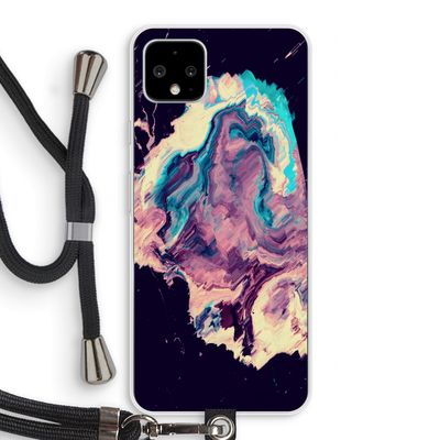 Cosmic Silence: Pixel 4 XL Transparant Hoesje met koord