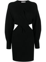 Alexander McQueen cut-out ribbed-knit minidress - Noir - thumbnail