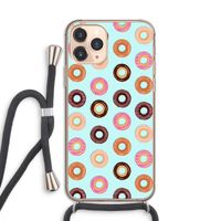 Donuts: iPhone 11 Pro Transparant Hoesje met koord