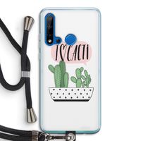 I love cacti: Huawei P20 Lite (2019) Transparant Hoesje met koord