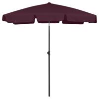 VidaXL Strandparasol 180x120 cm bordeauxrood