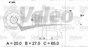 Valeo Alternator/Dynamo 436697