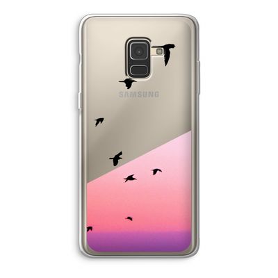 Fly away: Samsung Galaxy A8 (2018) Transparant Hoesje