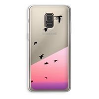 Fly away: Samsung Galaxy A8 (2018) Transparant Hoesje