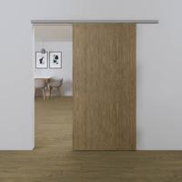 Xperta set 3m rail - alu - vloerplint - Enkele deur - Dubbel soft - opbouw