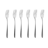 Excellent Houseware gebakvorkjes 6 stuks rvs