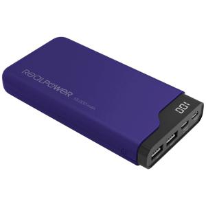 RealPower PB-15000C Powerbank 15000 mAh Li-ion USB, USB-C Navy-blauw